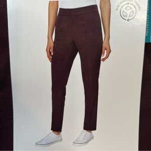 NEW Mondetta Lined Tailored Pants in Burgundy Women Sz 10